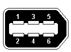 1394a 6-pin port